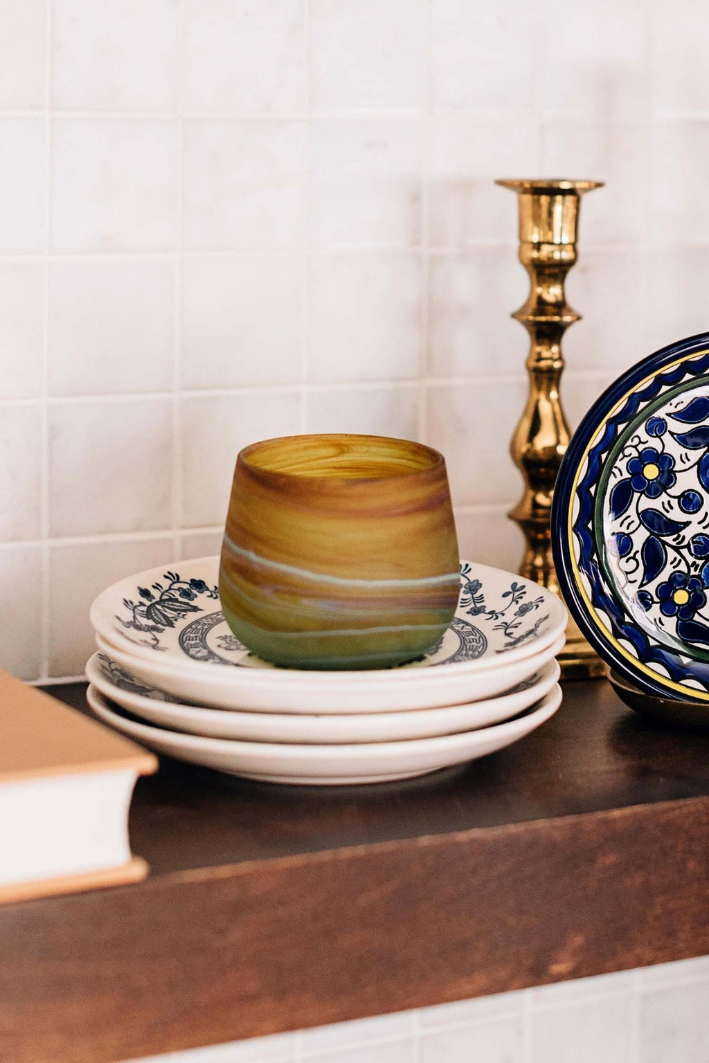 Phoenician Glass Candleholder - Che Cose Belle