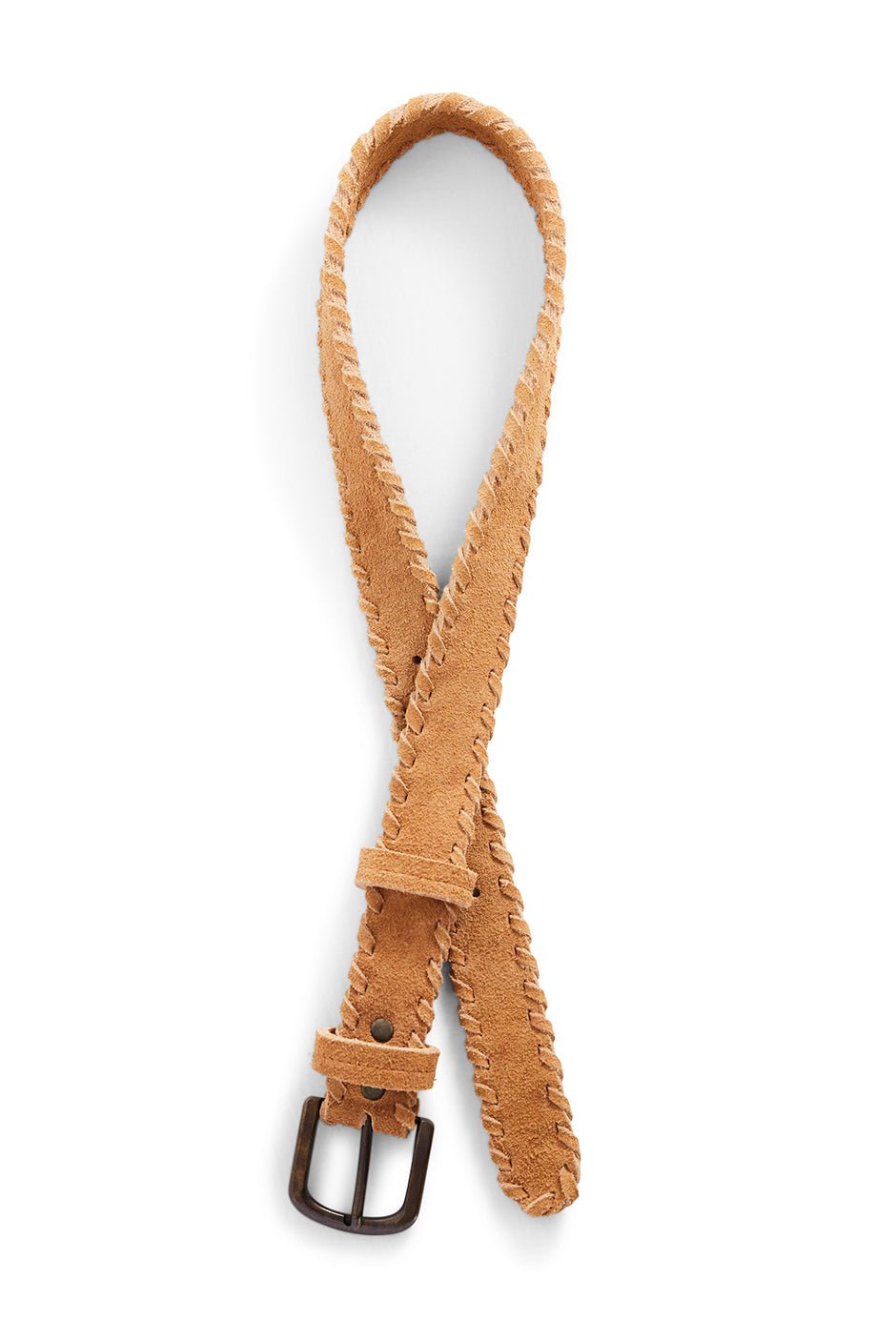 Phoenix Braided Belt in Brushed Suede - Che Cose Belle