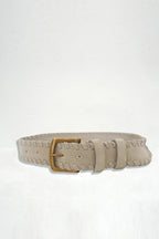 Phoenix Braided Belt in Stone - Che Cose Belle