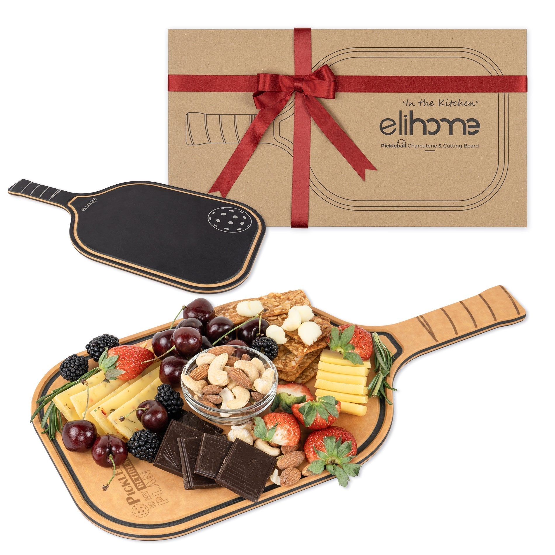 Pickleball Charcuterie Cutting Board - "Pickleball is My RETIREMENT Plan" - Che Cose Belle