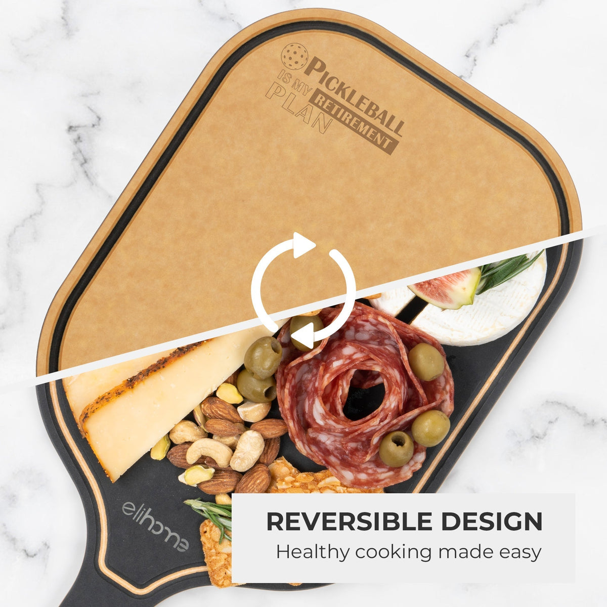 Pickleball Charcuterie Cutting Board -"Pickleball is My RETIREMENT Plan" - Che Cose Belle