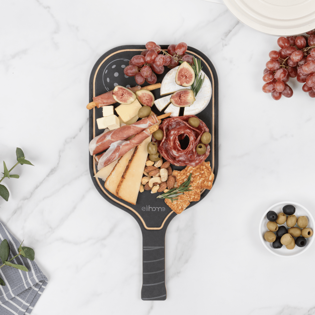 Pickleball Charcuterie Cutting Board -"Today's Menu: Pickleball" - Che Cose Belle
