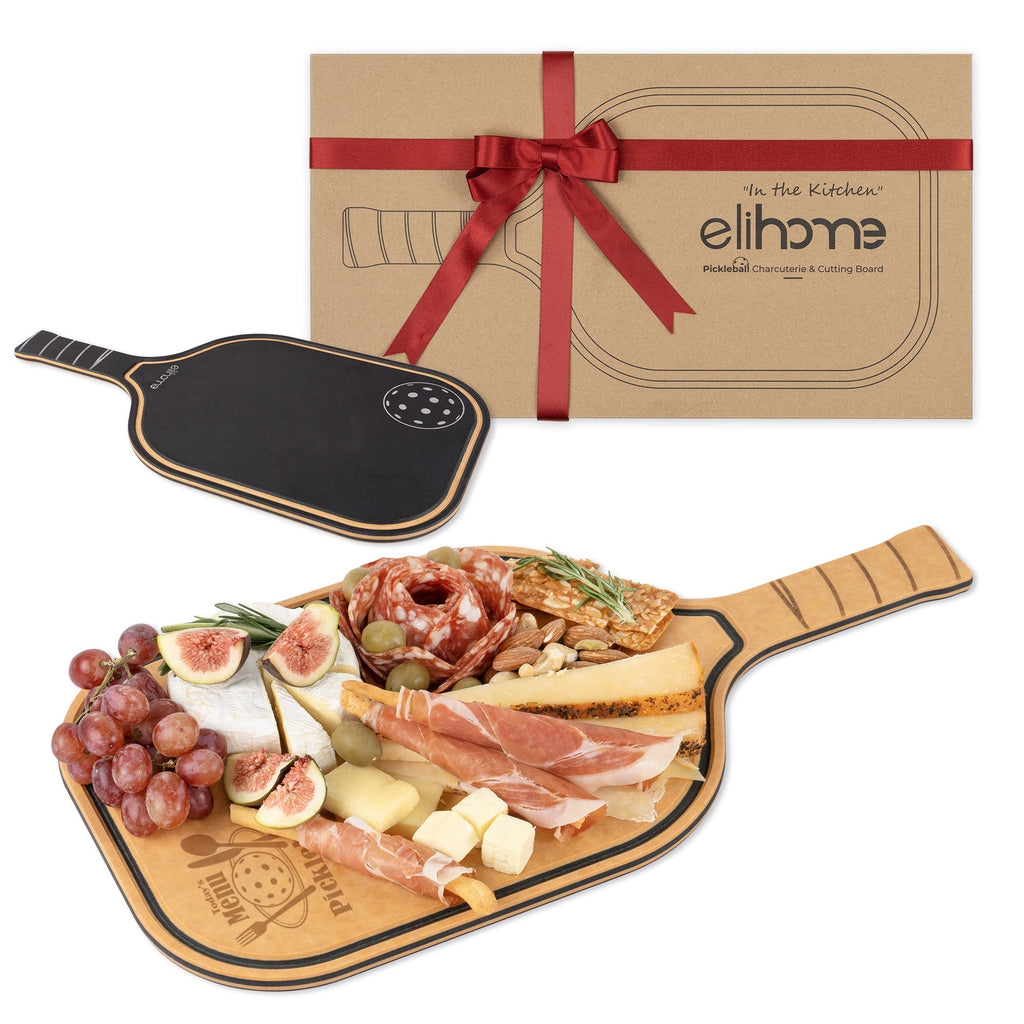 Pickleball Charcuterie Cutting Board -"Today's Menu: Pickleball" - Che Cose Belle