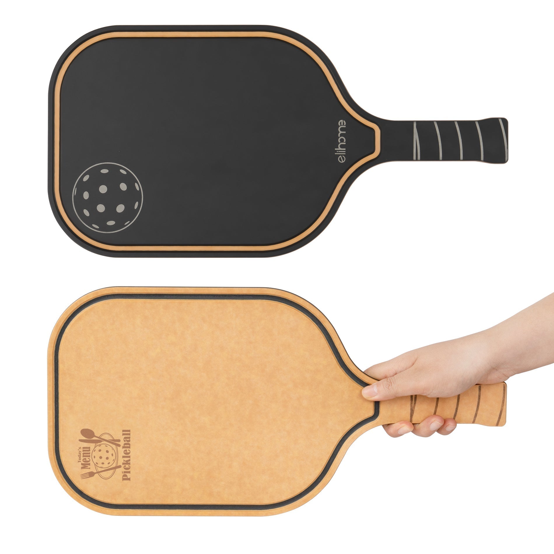 Pickleball Charcuterie Cutting Board -"Today's Menu: Pickleball" - Che Cose Belle
