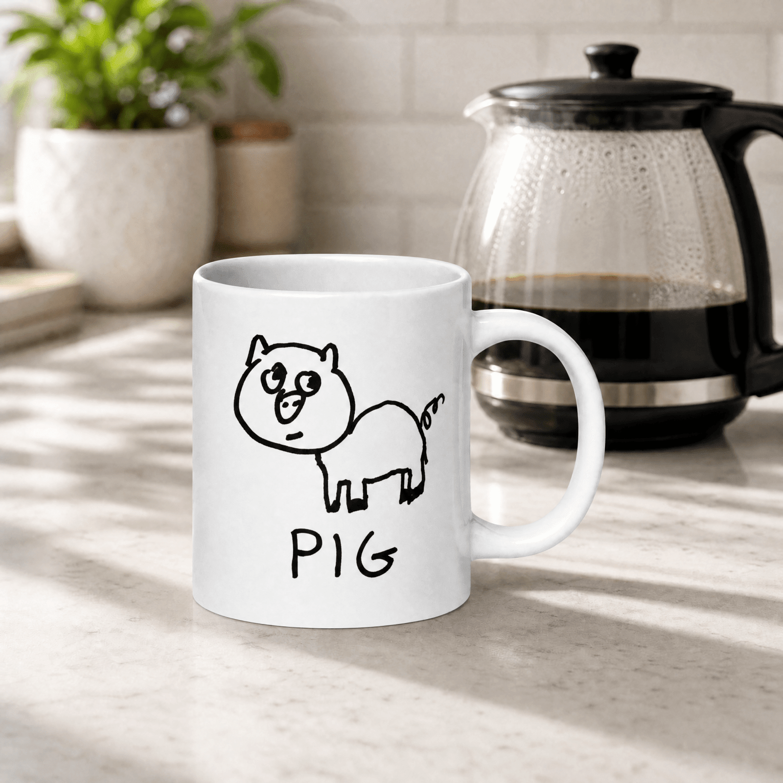Pig - 20 oz. Mug - Che Cose Belle