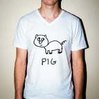 Pig - V-neck Tee