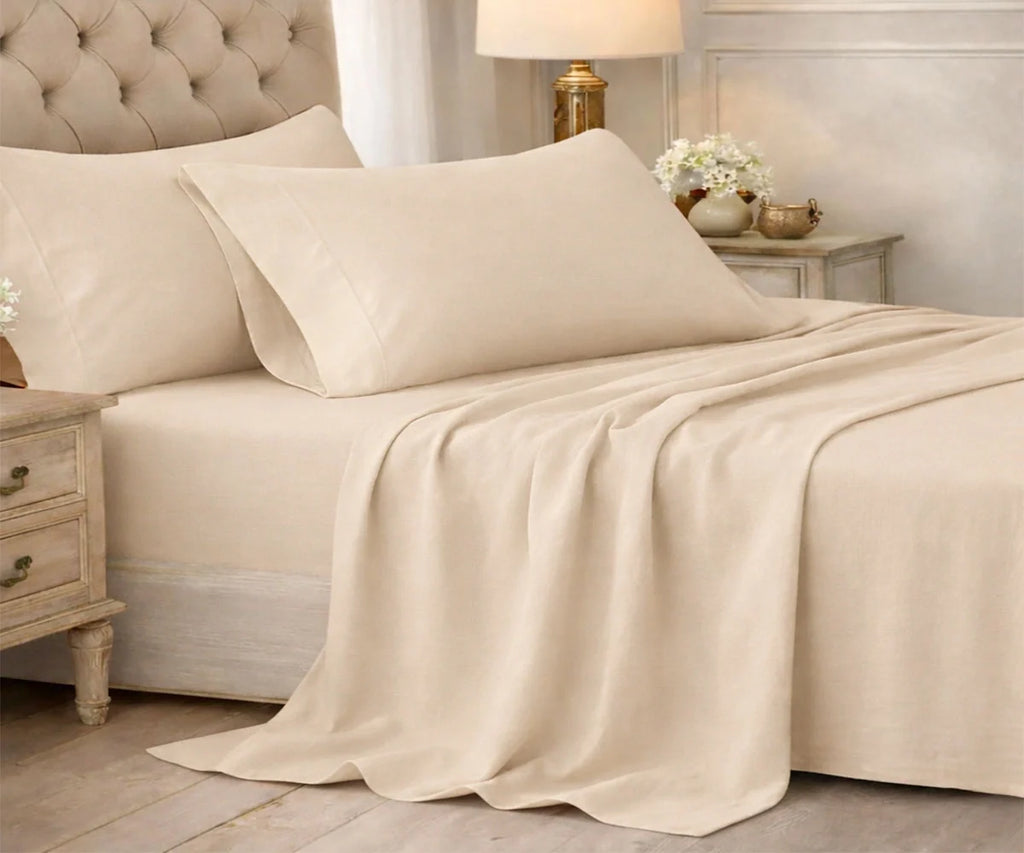 100% Cotton Sheet Set – Deep Pocket, Multiple Colors