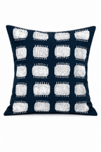 Pillow Cover - Tribal Cloth Indigo Spike - Che Cose Belle