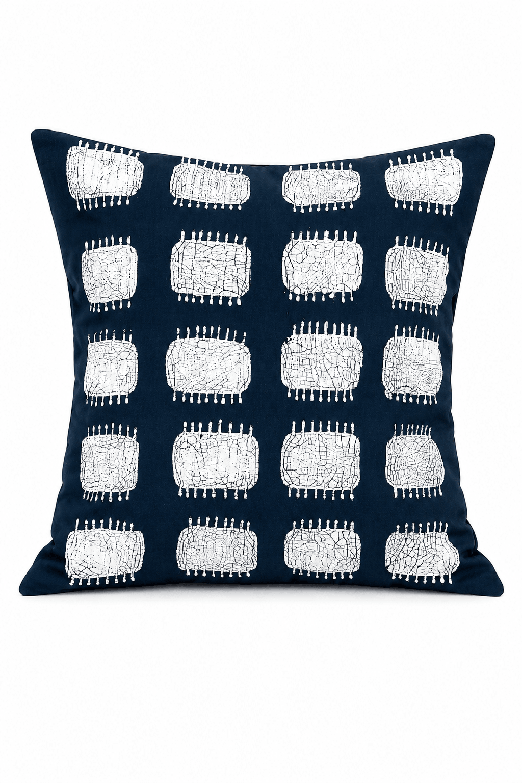 Pillow Cover - Tribal Cloth Indigo Spike - Che Cose Belle
