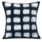 Pillow Cover - Tribal Cloth Indigo Spike - Che Cose Belle