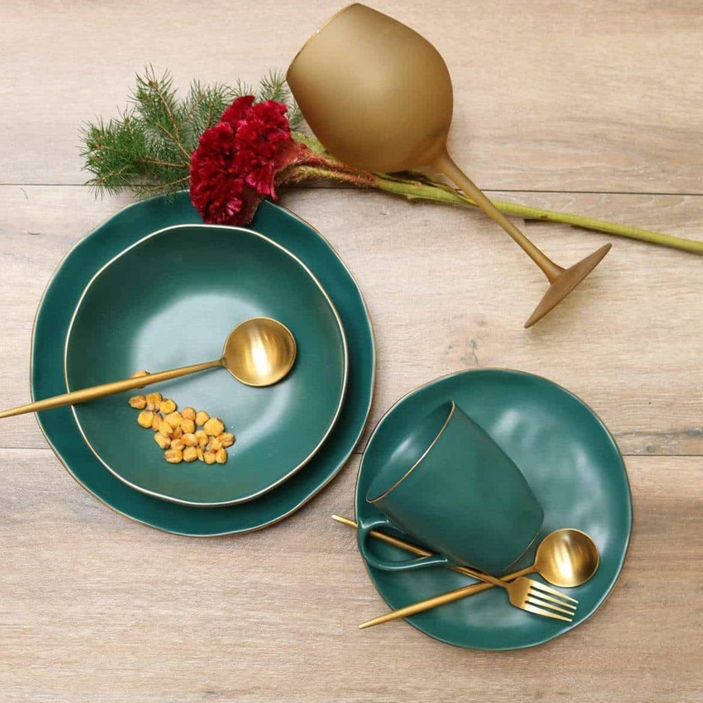 Pine Green Soup Bowl - Set of 4 - Che Cose Belle