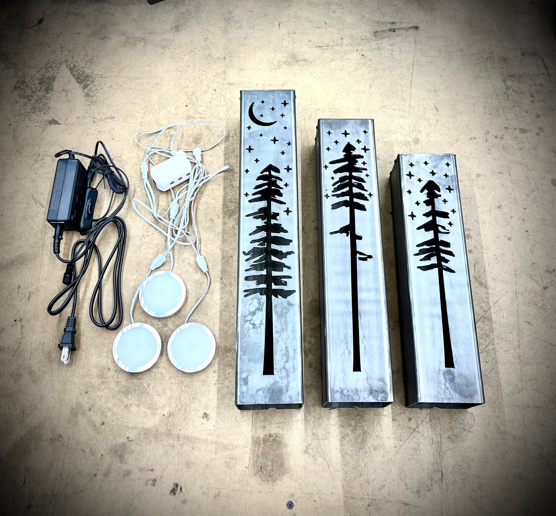 Pine Tree Night Sky Indoor Luminary | Multiple Sizes - Che Cose Belle