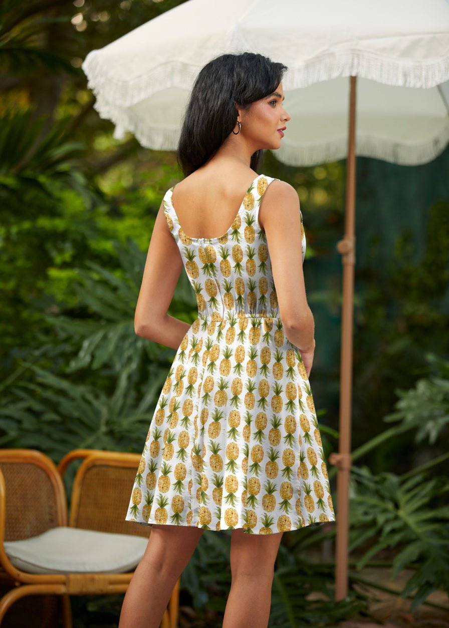 Pineapple Skater Dress - Che Cose Belle