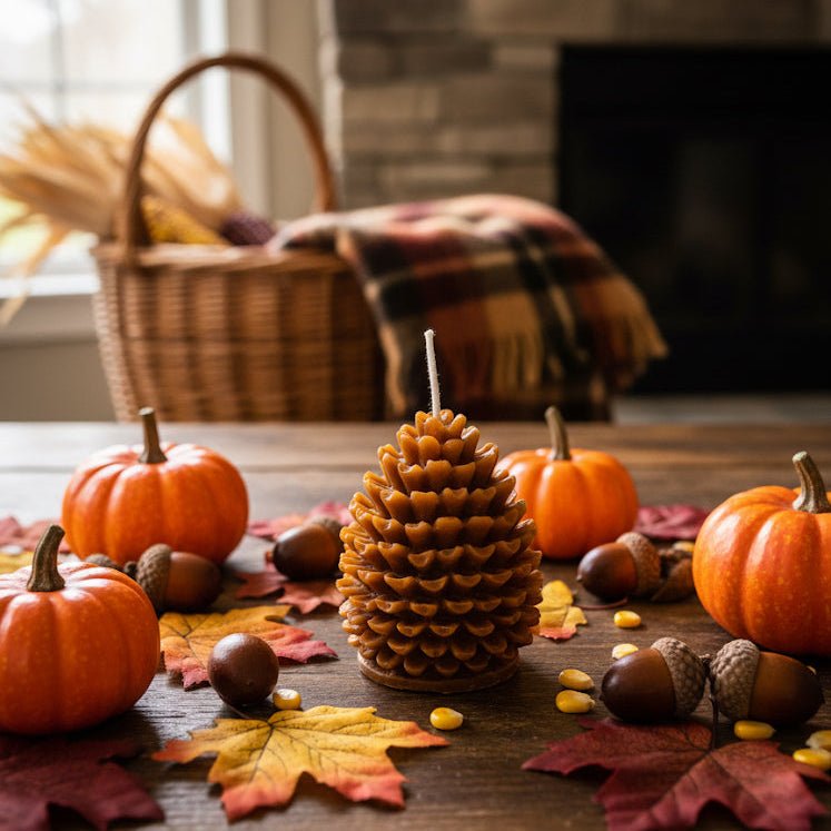 Pinecone Candle | Handcrafted | Rustic Fall Decor - Che Cose Belle
