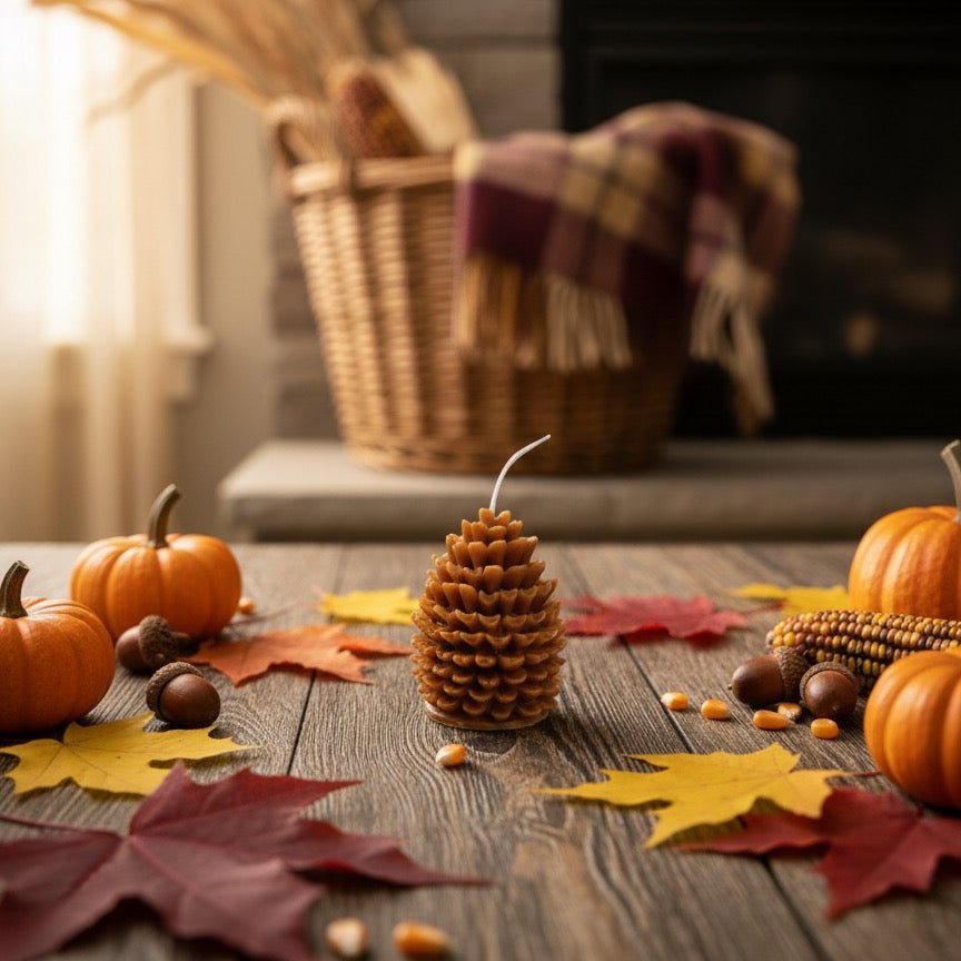 Pinecone Candle | Handcrafted | Rustic Fall Decor - Che Cose Belle
