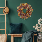 Pinecone Citrus Wheat Harvest Wreath - Che Cose Belle