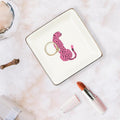 Pink Cheetah Trinket Tray - Che Cose Belle