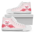 Pink Flamingo Love High Top Shoes - Che Cose Belle