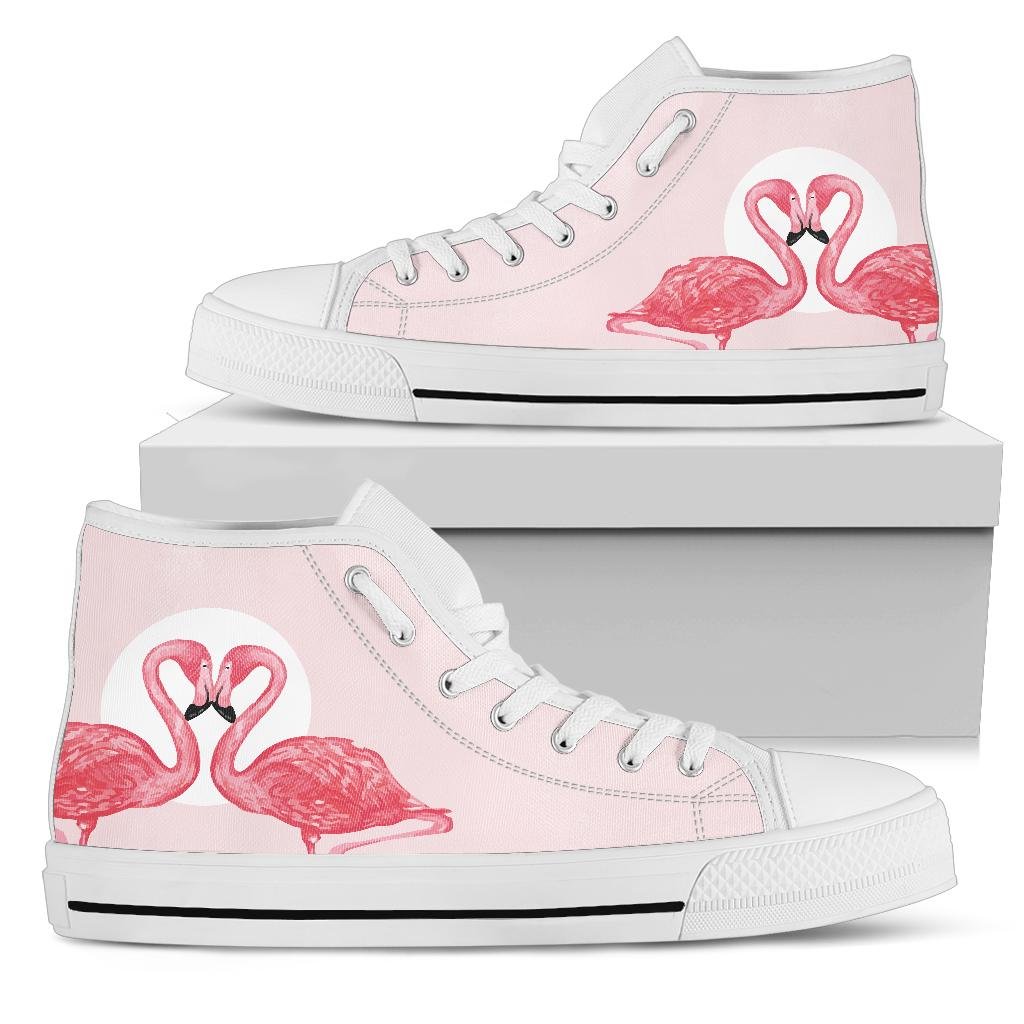 Pink Flamingo Love High Top Shoes - Che Cose Belle