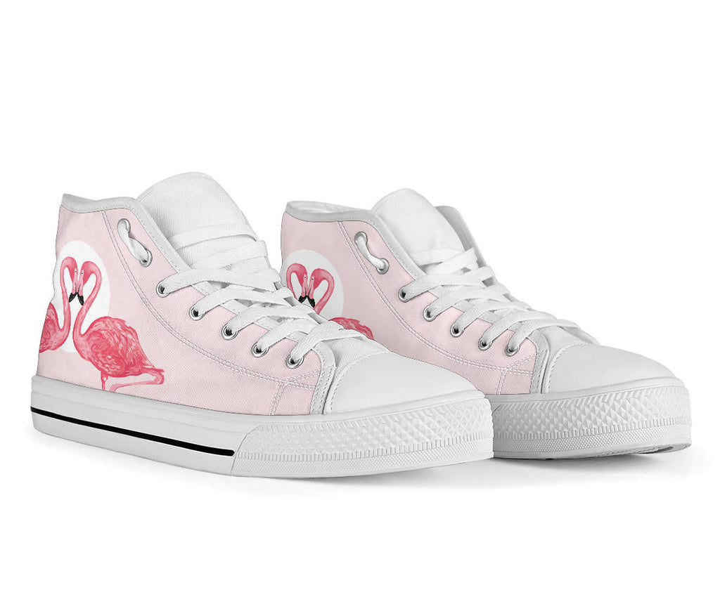 Pink Flamingo Love High Top Shoes - Che Cose Belle