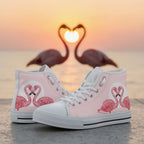 Pink Flamingo Love High Top Shoes - Che Cose Belle