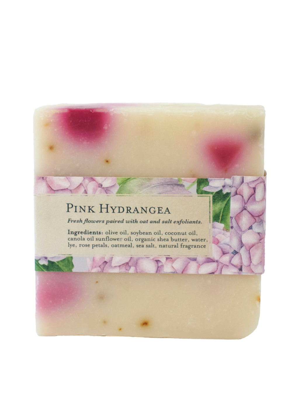 Pink Hydrangea Soap Scrub Bar - Che Cose Belle