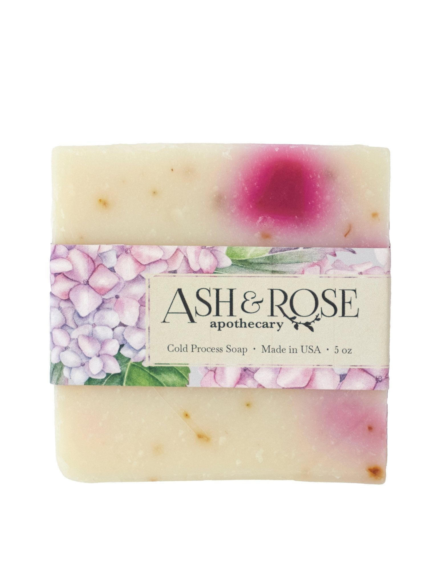 Pink Hydrangea Soap Scrub Bar - Che Cose Belle
