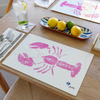 Pink Lobster Placemat | Beach House - Che Cose Belle