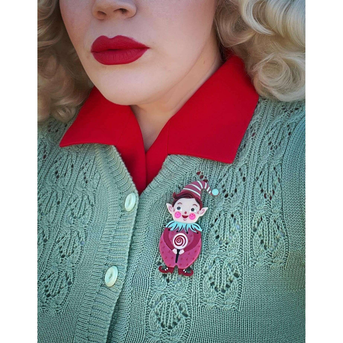 North Pole Apprentice Brooch by Johanna Parker x Lipstick & Chrome