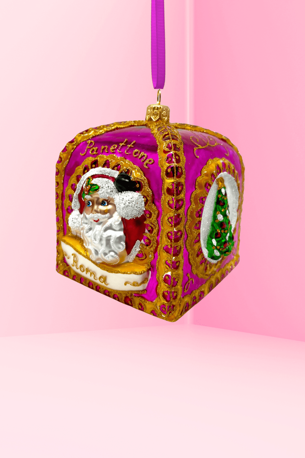 Pink Panettone Polish Glass Ornament - Che Cose Belle