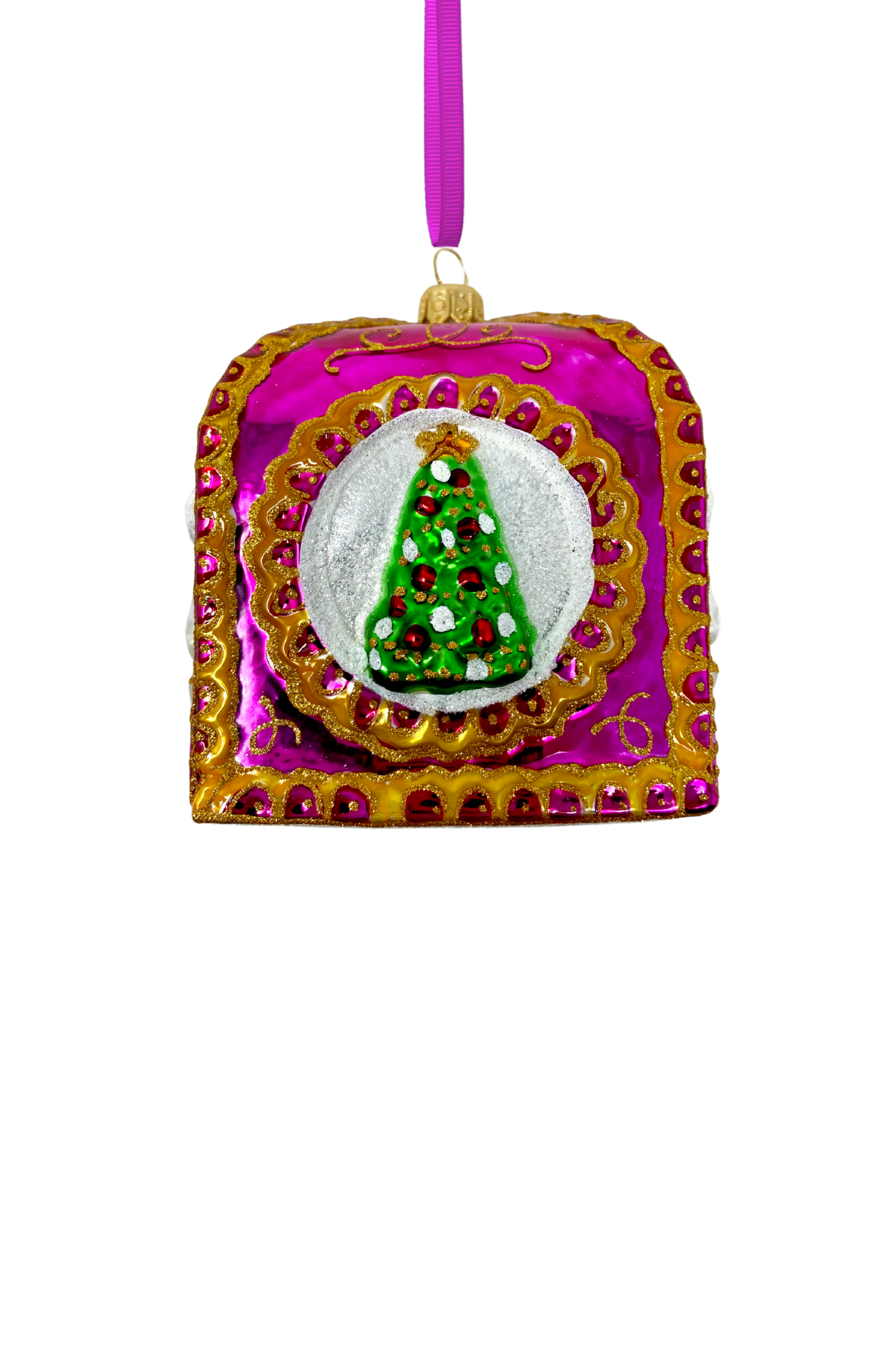 Pink Panettone Polish Glass Ornament - Che Cose Belle