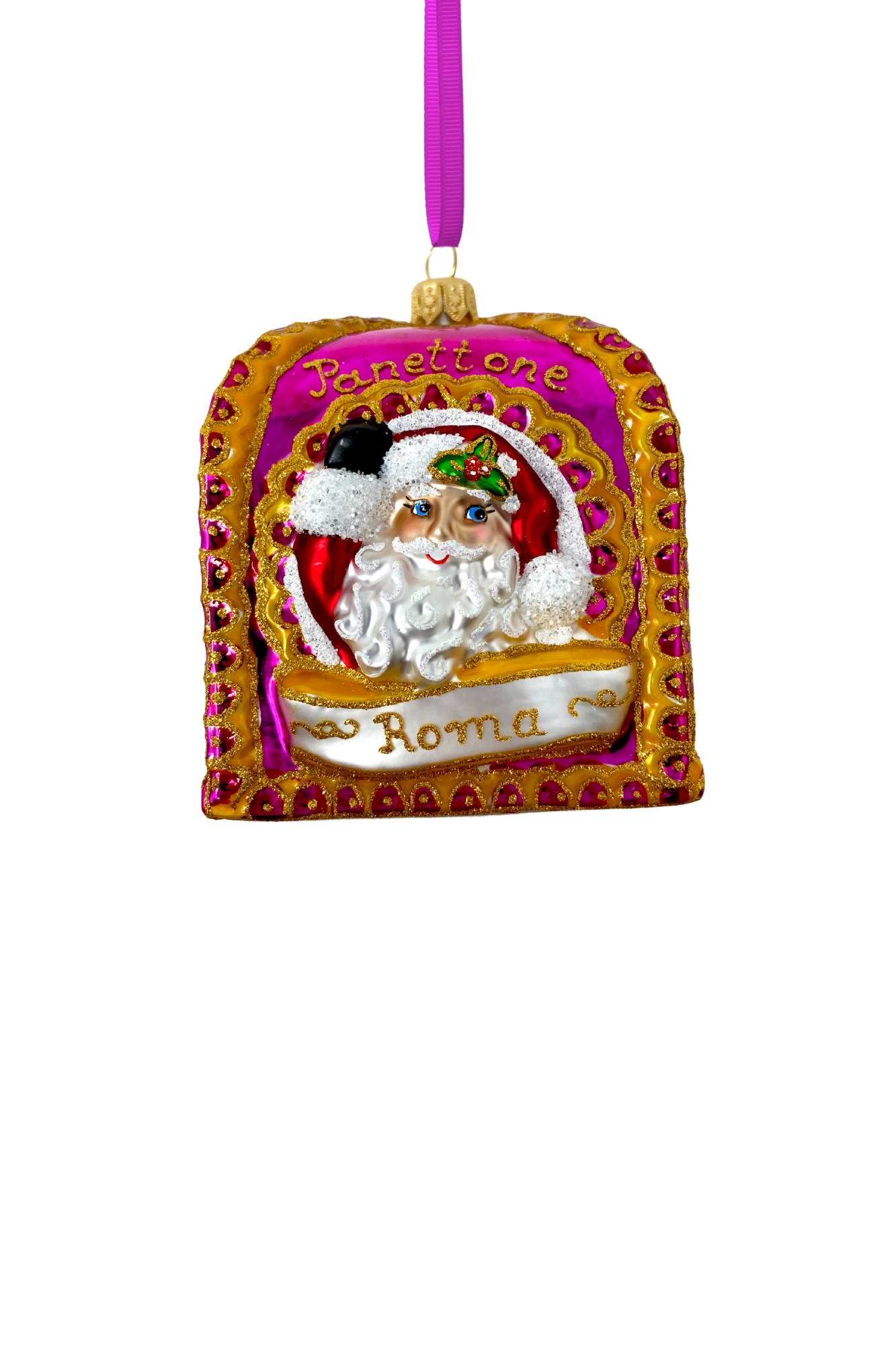 Pink Panettone Polish Glass Ornament - Che Cose Belle