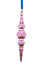 Pink Passion Icicle Glass Ornament - Che Cose Belle