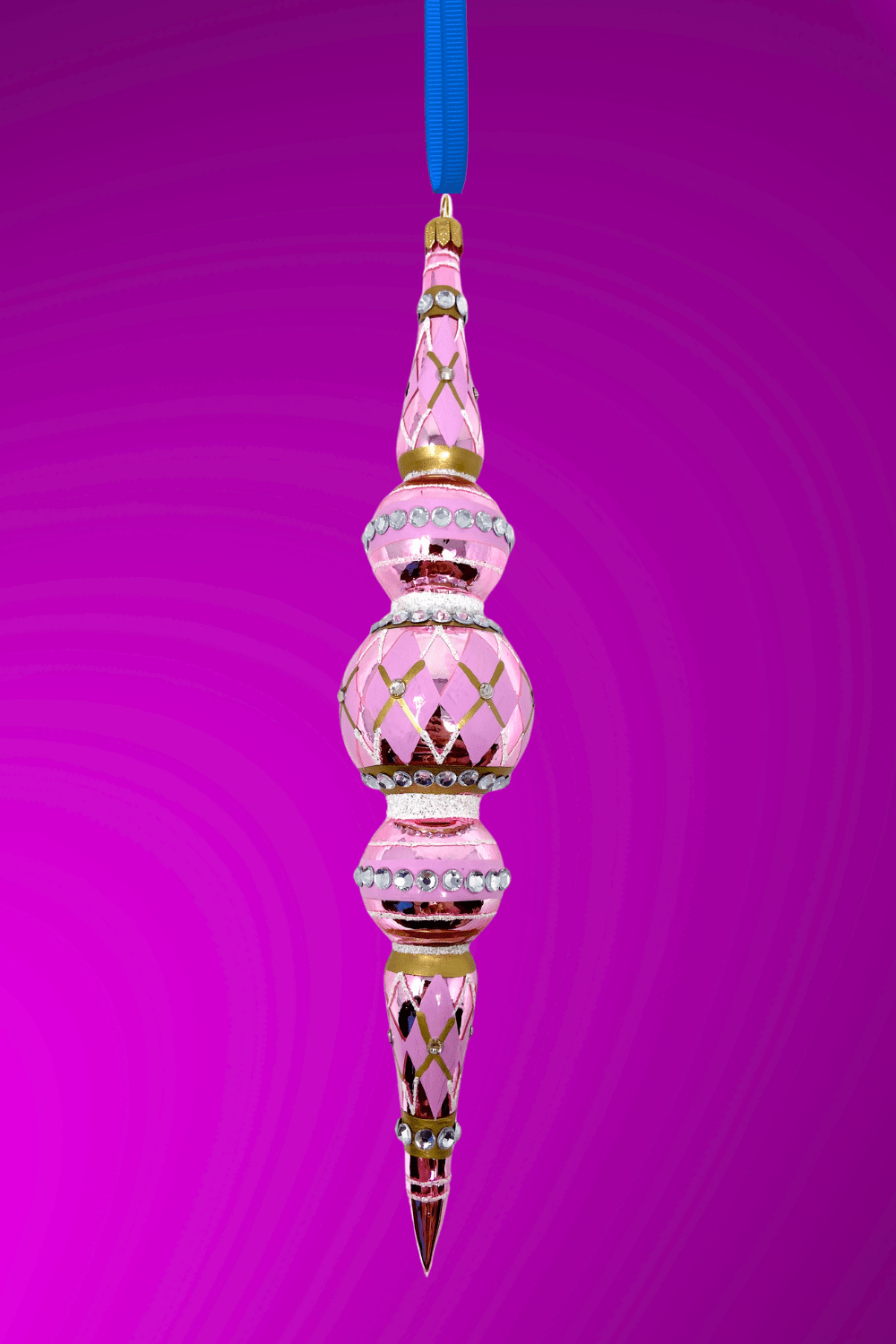 Pink Passion Icicle Glass Ornament - Che Cose Belle