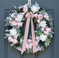 Pink Peony Rose and Ranunculus Spring Wreath - Che Cose Belle