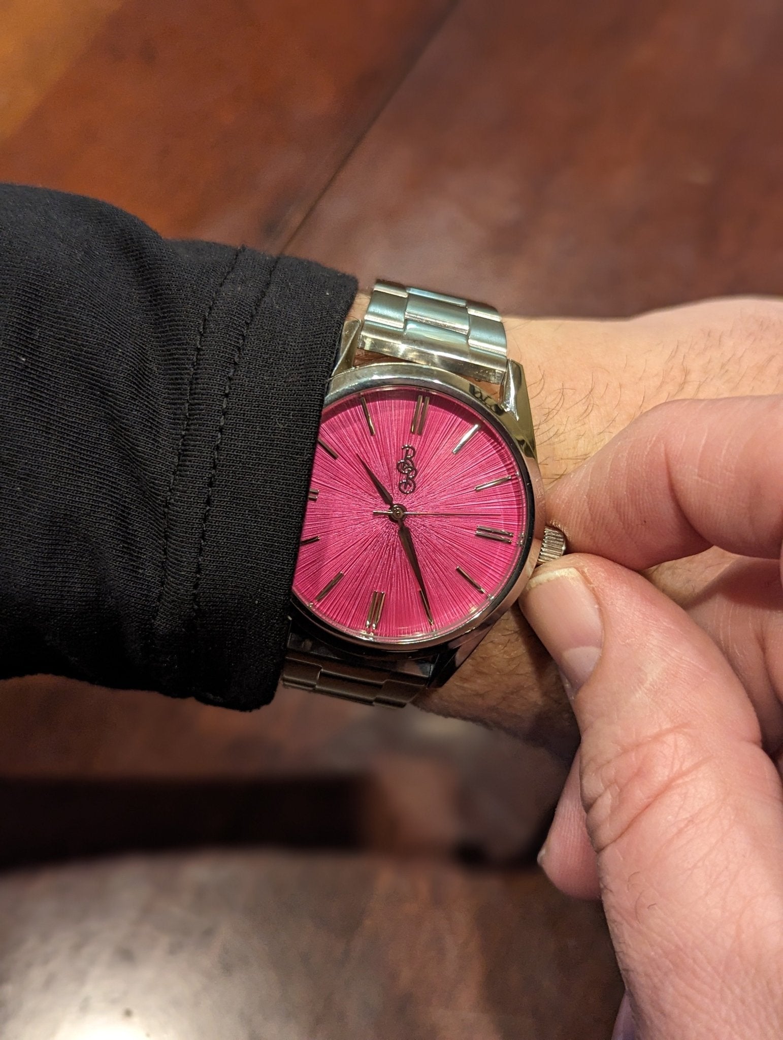 Pink Sunburst Watch - Che Cose Belle