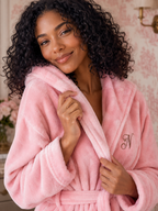 Women’s Plush Hooded Robe - Spa-Worthy Comfort at Home
