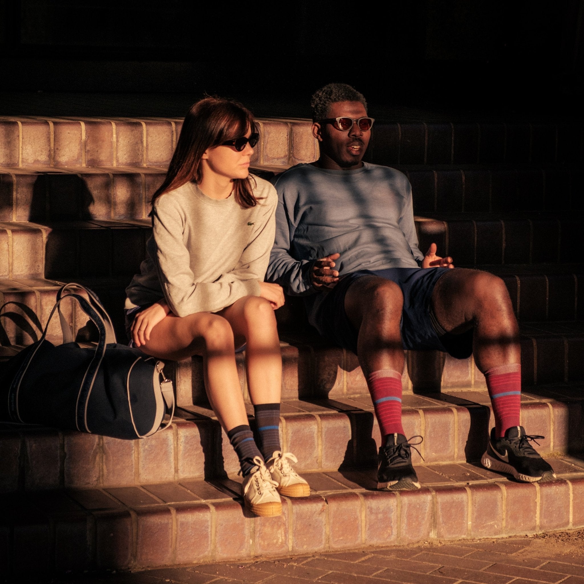 Pinstripe Crew Sock - Che Cose Belle