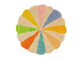 Pinwheel multicolor Placemat, raffia tabletop - Che Cose Belle