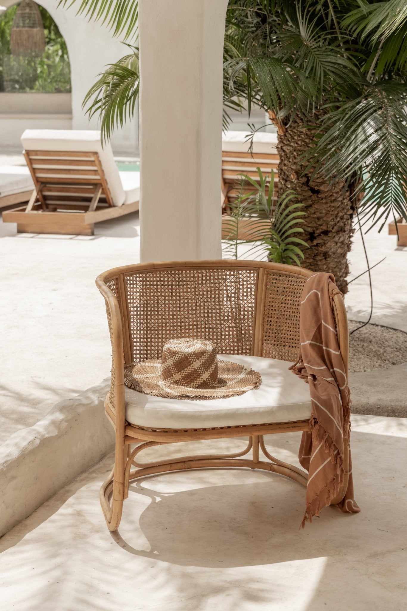 Plaid Patterned Sun Hat - Che Cose Belle