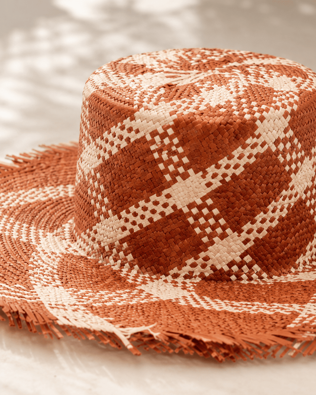 Plaid Patterned Sun Hat - Che Cose Belle