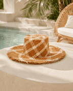 Plaid Patterned Sun Hat - Che Cose Belle