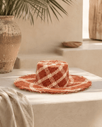 Plaid Patterned Sun Hat - Che Cose Belle