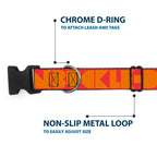 Plastic Clip Collar - BUCKLE - DOWN Shapes Red/Orange - Che Cose Belle