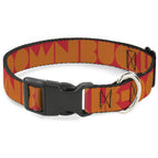 Plastic Clip Collar - BUCKLE - DOWN Shapes Red/Orange - Che Cose Belle
