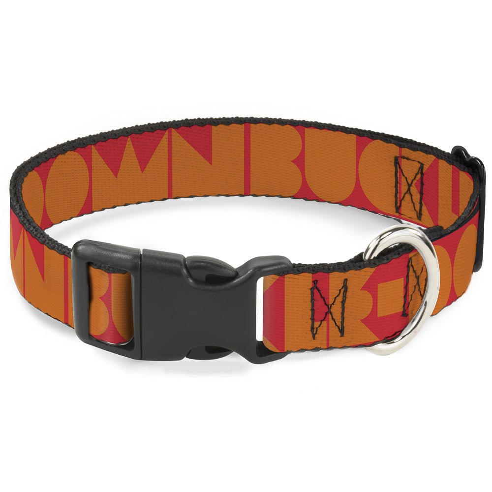 Plastic Clip Collar - BUCKLE - DOWN Shapes Red/Orange - Che Cose Belle