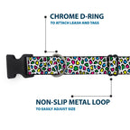 Plastic Clip Collar - Leopard White/Multi Color - Che Cose Belle