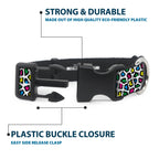 Plastic Clip Collar - Leopard White/Multi Color - Che Cose Belle