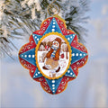 Playful Mr. Snowman Hand-Painted Christmas Figurine Sculpted Hand-Painted Christmas Ornament by G. DeBrekht - Christmas Santa Snowman Decor - 6102442 - Che Cose Belle
