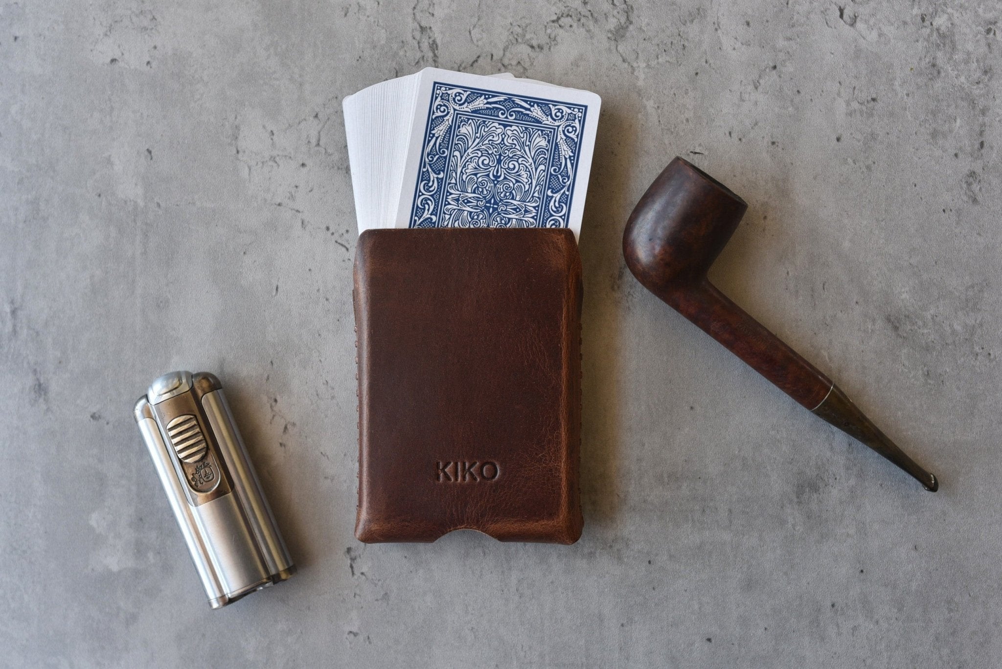 Playing Cards With Leather Sleeve - Che Cose Belle